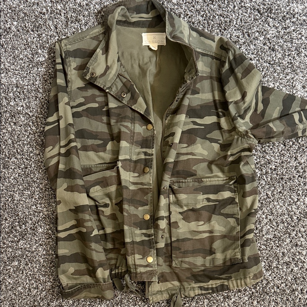 Caslon Camouflage Utility Jacket
